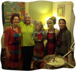 Noreen Leighton and friends at the Tilly Tearoom